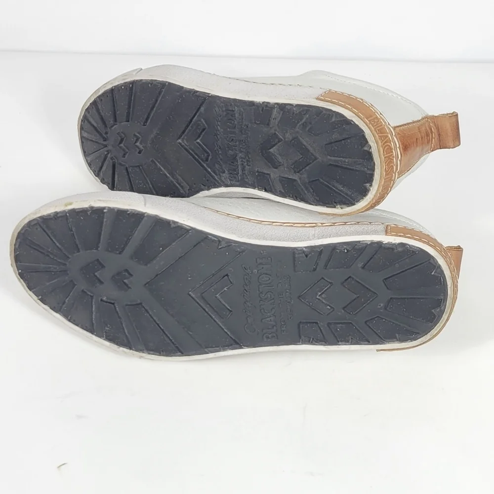 Blackstone White and Tan Sneakers #783 Size EU39 (US 8.5)